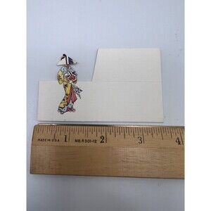 Vintage 20s-30s Japanese Geisha Figures Ephemera Die-Cut Place Cards Set of 5